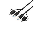 �f�[�^�ڍs�P�[�u�� USB�����N�P�[�u�� 1.5m Windows11/10/Mac�Ή� USB3.0/5Gbps �����]�� �h���b�O&�h���b�v �C���X�g�[���s�v �L�[�{�[�h�E�}�E�X���L Type-C�ϊ��t �u���b�N �p�\�R����(Mac/Windows11�Ή�)