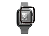 �A�b�v���E�H�b�` �K���X �t�B���� �y Apple Watch SE3 / SE2 / SE1 ( ��3 / 2 / 1����) / Series 6 / 5 / 4 [ 44mm ] �Ή� �z �S�ʕی� �\�ʍd�x10H ������ �w��h�~ �C�A�h�~ �\��t���c�[���t �u���b�N  �u���b�N