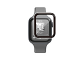�A�b�v���E�H�b�` �K���X �t�B���� �y Apple Watch SE3 / SE2 / SE1 ( ��3 / 2 / 1����) / Series 6 / 5 / 4 [ 40mm ] �Ή� �z �S�ʕی� �\�ʍd�x10H ������ �t���[���t �w��h�~ �C�A�h�~ �u���b�N  �u���b�N