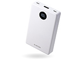 ���o�C���o�b�e���[ ���ő�Li�d�r �c�ʕ\�� 35W 10000mAh USB-C×2 USB-A  �z���C�g DE-C86-10000WH �mUSB Power Delivery�Ή��n
