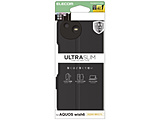 AQUOS wish6 �蒠�^�P�[�X �Ɍ� ���^ ���Εt  �u���b�N PM-S261PLFUKBK