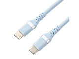 USB-C �� USB-C�P�[�u�� [�[�d /�]�� /1.0m /PD240W /USB2.0] (�Ȃ߂炩) �p�E�_�[�u���[ MPA-CCPESSC10BU �mUSB-C �� USB-C�n