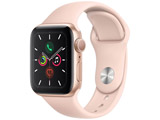 Apple Watch Series 5�iGPS���f���j- 40mm �S�[���h�A���~�j�E���P�[�X�ƃX�|�[�c�o���h �s���N�T���h - S/M & M/L MWV72J/A