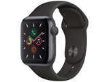 Apple Watch Series 5�iGPS���f���j- 40mm �X�y�[�X�O���C�A���~�j�E���P�[�X�ƃX�|�[�c�o���h �u���b�N - S/M & M/L MWV82J/A