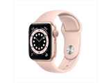 Apple Watch Series 6(GPSモデル)- 40mmゴールドアルミニウムケースとピンクサンドスポーツバンド - レギュラー ゴールドアルミニウム MG123J/A