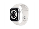 Apple Watch Series 6（GPSモデル）- 40mmシルバーアルミニウムケースとホワイトスポーツバンド - レギュラー   MG283J/A ［Series6 /40mm /アルミニウム /スポーツバンド /シルバー /GPS］