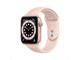 Apple Watch Series 6（GPSモデル）- 44mmゴールドアルミニウムケースとピンクサンドスポーツバンド - レギュラー   M00E3J/A