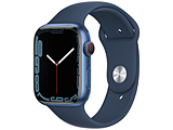 Apple Watch Series 7（GPS+Cellularモデル）- 45mmブルーアルミニウムケースとアビスブルースポーツバンド - レギュラー  ブルーアルミニウム MKJT3J/A