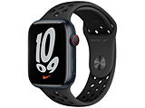 Apple Watch Nike Series 7（GPS+Cellularモデル）- 45mmミッドナイトアルミニウムケースとアンスラサイト/ブラックNikeスポーツバンド - レギュラー  ミッドナイトアルミニウム MKL53J/A