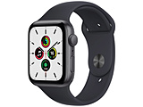 Apple(アップル) Apple Watch SE（GPSモデル）44mmスペースグレイアルミニウムケースとミッドナイトスポーツバンド - レギュラー  スペースグレイアルミニウム MKQ63J/A 【磁気充電-USB-Cケーブル同梱モデル】