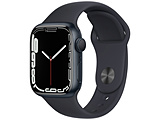 Apple Watch Series 7（GPSモデル）- 41mmミッドナイトアルミニウムケースとミッドナイトスポーツバンド - レギュラー   MKMX3J/A