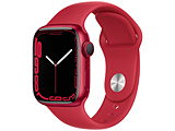 Apple Watch Series 7（GPSモデル）- 41mm（PRODUCT）REDアルミニウムケースと（PRODUCT）REDスポーツバンド - レギュラー  REDアルミニウム MKN23J/A