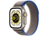Apple Watch Ultra（GPS + Cellularモデル）- 49mmチタニウムケースとブルー/グレイトレイルループ - S/M MNHL3J/A