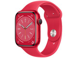 Apple Watch Series 8(GPS型号)-45mm(PRODUCT)RED铝包(PRODUCT)和RED运动带-常规MNP43J/A