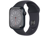 Apple(アップル) Apple Watch Series 8（GPSモデル）- 41mmミッドナイトアルミニウムケースとミッドナイトスポーツバンド - レギュラー  MNP53J/A
