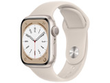 Apple(アップル) Apple Watch Series 8（GPSモデル）- 41mmスターライトアルミニウムケースとスターライトスポーツバンド - レギュラー  MNP63J/A