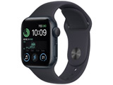 Apple(アップル) Apple Watch SE（GPSモデル）第2世代- 40mmミッドナイトアルミニウムケースとミッドナイトスポーツバンド - レギュラー