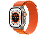Apple Watch Ultra（GPS + Cellularモデル）- 49mmチタニウムケースとオレンジアルパインループ - M  MQFL3J/A