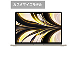 Apple(アップル) 【カスタマイズモデル】MacBook Air 13インチ Apple M2チップ搭載モデル [2022年モデル /SSD 512GB /メモリ 16GB /8コアCPUと10コアGPU ] スターライト MLY23JA/CTO  スターライト MLY23JA/CTO