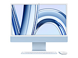 Apple(アップル) 24インチiMac Retina 4.5Kディスプレイモデル: 8コアCPUと10コアGPUを搭載したApple M3チップ, 512GB SSD - ブルー  ブルー MQRR3J/A ［23.5型 /メモリ：8GB /SSD：512GB /2023年11月モデル］ 【sof001】