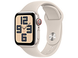 Apple Watch SE�iGPS + Cellular���f���j- 40mm�X�^�[���C�g�A���~�j�E���P�[�X�ƃX�^�[���C�g�X�|�[�c�o���h - S/M  �X�^�[���C�g�A���~�j�E�� MRFX3J/A