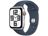Apple Watch SE(GPS+Cellular型号)-44mm银铝包和暴风雨蓝色运动带-S/M银铝MRHF3J/A