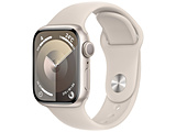 Apple(アップル) Apple Watch Series 9（GPSモデル）- 41mmスターライトアルミニウムケースとスターライトスポーツバンド - S/M  スターライトアルミニウム MR8T3J/A