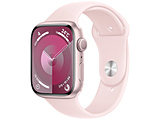 Apple Watch Series 9(GPS型号)-45mm粉红铝包和灯粉红运动带-S/M粉红铝MR9G3J/A