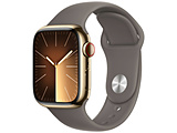 Apple Watch Series 9（GPS + Cellularモデル）- 41mmゴールドステンレススチールケースとクレイスポーツバンド - S/M  ゴールドステンレススチール MRJ53J/A