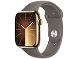 Apple Watch Series 9（GPS + Cellularモデル）- 45mmゴールドステンレススチールケースとクレイスポーツバンド - S/M  ゴールドステンレススチール MRMR3J/A