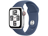 Apple Watch SE�iGPS + Cellular���f���j- 40mm�V���o�[�A���~�j�E���P�[�X�ƃf�j���X�|�[�c�o���h �] M/L�@MXGG3J/A