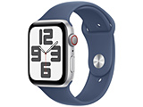 Apple Watch SE�iGPS + Cellular���f���j- 44mm�V���o�[�A���~�j�E���P�[�X�ƃf�j���X�|�[�c�o���h �] S/M�@MXGP3J/A
