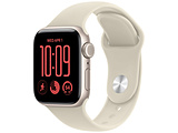 Apple(�A�b�v��) Apple Watch SE 3�iGPS���f���j- 40mm�X�^�[���C�g�A���~�j�E���P�[�X�ƃT���h�X�|�[�c�o���h - S/M  �X�^�[���C�g�A���~�j�E�� MJKR4J/A