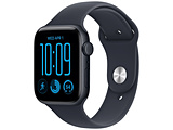 Apple(�A�b�v��) Apple Watch SE 3�iGPS���f���j- 44mm�~�b�h�i�C�g�A���~�j�E���P�[�X�ƃl�C�r�[�u���[�X�|�[�c�o���h - M/L  �~�b�h�i�C�g�A���~�j�E�� MJL94J/A