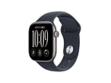 Apple Watch Series 12�iGPS���f���j- 42mm�X�y�[�X�O���C�A���~�j�E���P�[�X�ƃl�C�r�[�u���[�X�|�[�c�o���h - S/M  �X�y�[�X�O���C�A���~�j�E�� MJE74X/A ���������ȍ~�̂��͂�