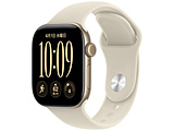 Apple Watch Series 12�iGPS + Cellular���f���j- 42mm���C�g�S�[���h�A���~�j�E���P�[�X�ƃT���h�X�|�[�c�o���h - M/L  ���C�g�S�[���h�A���~�j�E�� MJG34X/A