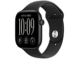 Apple Watch Series 12�iGPS + Cellular���f���j- 46mm�u���b�N�A���~�j�E���P�[�X�ƃu���b�N�X�|�[�c�o���h - S/M  �u���b�N�A���~�j�E�� MJG84X/A