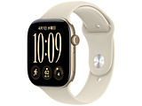Apple Watch Series 12�iGPS + Cellular���f���j- 46mm���C�g�S�[���h�A���~�j�E���P�[�X�ƃT���h�X�|�[�c�o���h - S/M  ���C�g�S�[���h�A���~�j�E�� MJGA4X/A