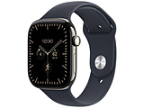 Apple Watch Series 12�iGPS + Cellular���f���j- 46mm�i�`�������`�^�j�E���P�[�X�ƃl�C�r�[�u���[�X�|�[�c�o���h - M/L  �i�`�������`�^�j�E�� MJGN4X/A