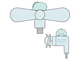���݂��R���炵 �R�l�N�^�t�� �~�j�N�[���t�@���iUSB Type-C�j  �Ƃ��� SMK-224A