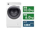 ドラム式洗濯機  クリスタルホワイト ES-K10B-WL ［洗濯10.0kg /乾燥6.0kg /ヒーター乾燥(水冷・除湿タイプ) /左開き］ 【買い替え2000pt】