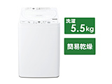 全自動洗濯機  ホワイト系 ES-GE5H-W ［洗濯5.5kg /簡易乾燥(送風機能) /上開き］