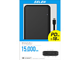 [doCobe[/USB PD18WΉ 15000mAh tP[uF 40cm  ubN SCA15000PDB mUSB Power DeliveryΉ /2|[gn ysof001z