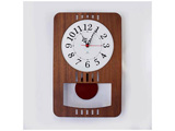 [展示品]挂钟老式的现代的钟表胡桃YK15-001