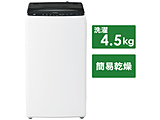 全自動洗濯機  ブラック JW-U45A-K ［洗濯4.5kg /簡易乾燥(送風機能) /上開き］