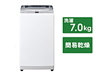 インバーター洗濯機  ホワイト JW-UD70A(W) ［洗濯7.0kg /乾燥3.0kg /簡易乾燥(送風機能) /上開き］