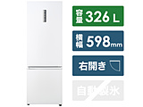 【基本設置料金セット】 冷蔵庫  ホワイト JR-NF326B-W ［幅59.8cm /326L /2ドア /右開きタイプ /2022年］