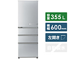 【基本設置料金セット 冷蔵庫  ブライトシルバー AQR-36ML-S ［4ドア /左開きタイプ /355L］