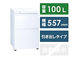 冷凍庫  クリスタルホワイト AQF-GD10M-W ［2ドア /引き出しタイプ /100L］