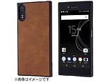 Xperia XZs / Xperia XZ用　オープンレザーケース スマート　ダークブラウン　RT-RXZSLC12/DK 【864】